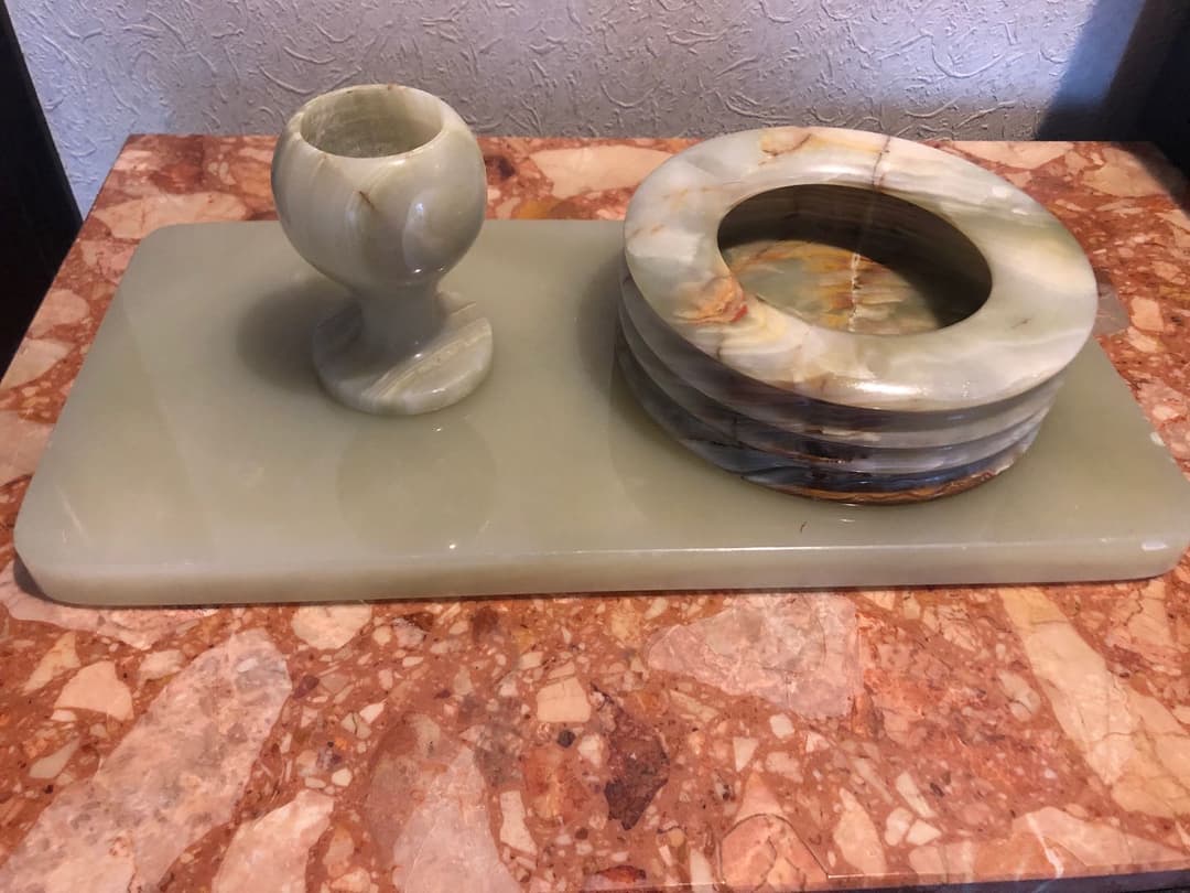 大理石インテリア(オリーブグリーン)