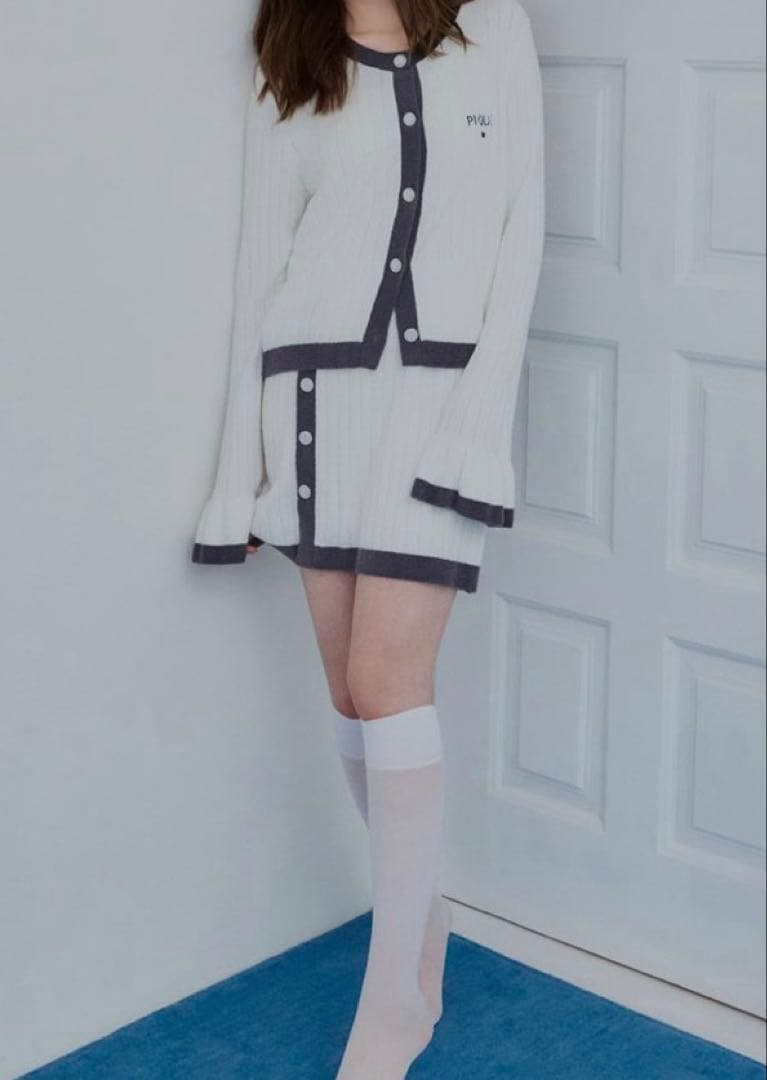 gelato pique スムーズィーリブカーディガン&スカショーパンSET